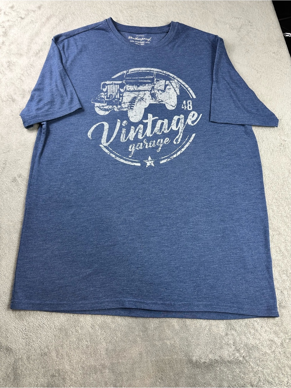 Weatherproof Blue Vintage Logo Tee